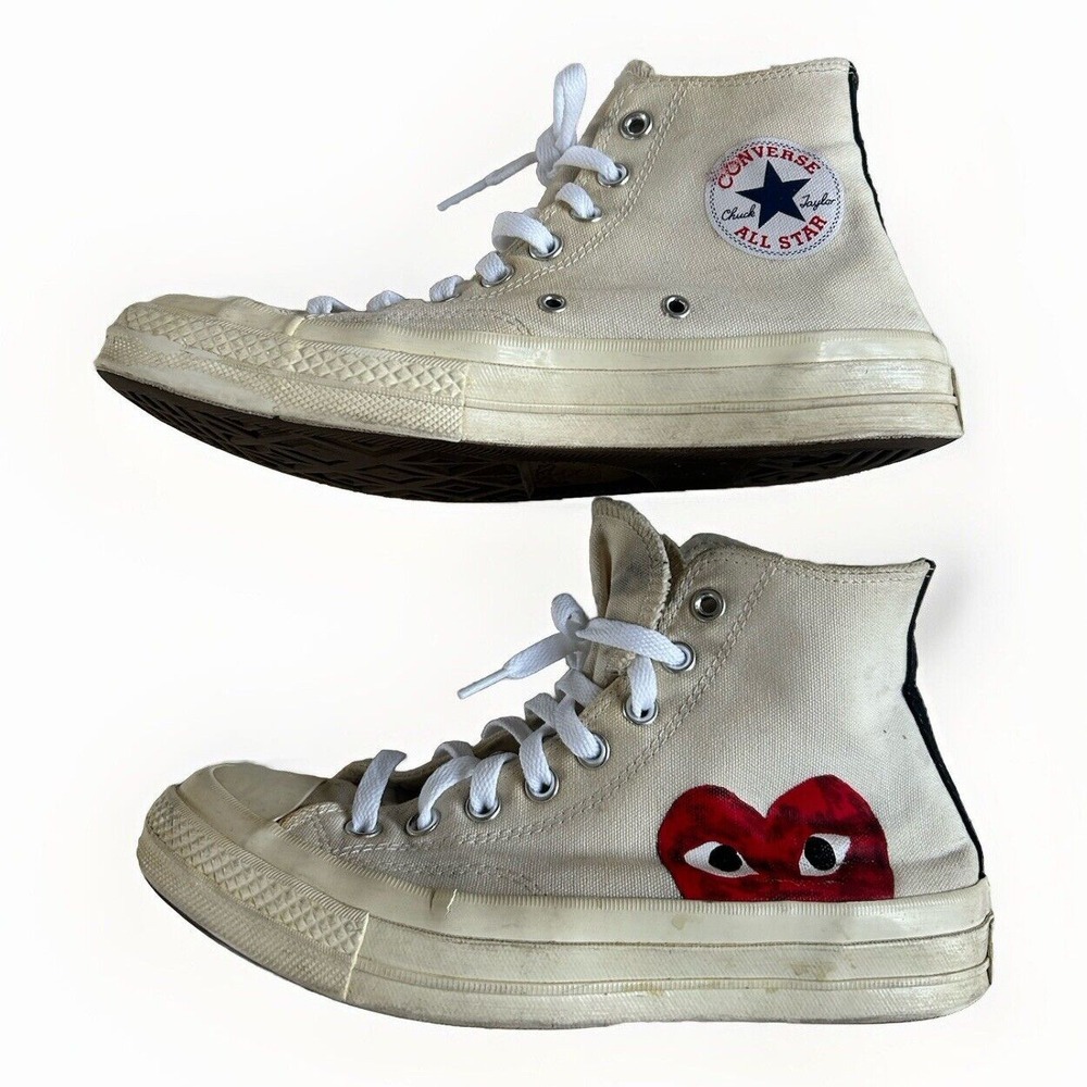 Converse x Comme des Garcons Play Hi Sneakers Size EUR 40 MENS 7 Women 9 150205C